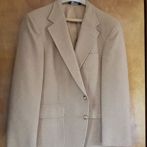 Christian Brooks camel hair wool blazer